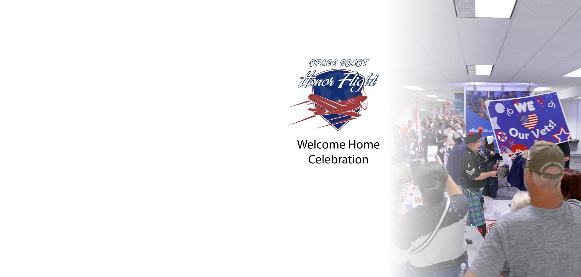 Space Coast Honor Flight Welcome Home Website Banner